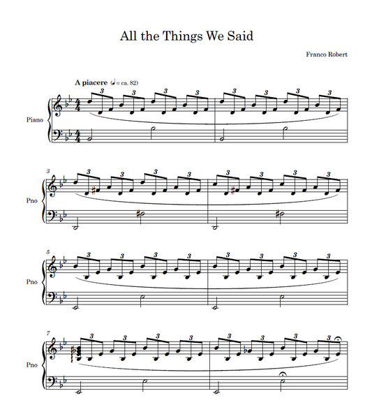 All the Things We Said