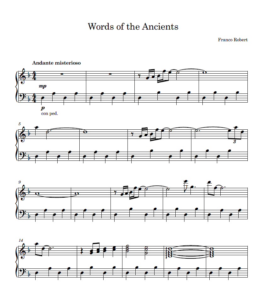 Words of the Ancients