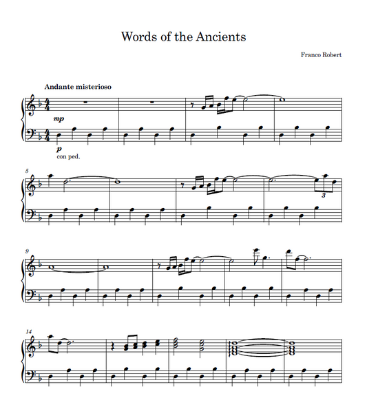 Words of the Ancients