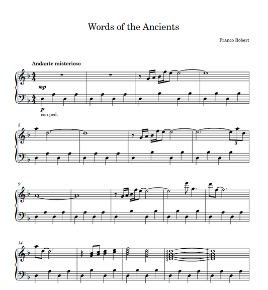 Words of the Ancients